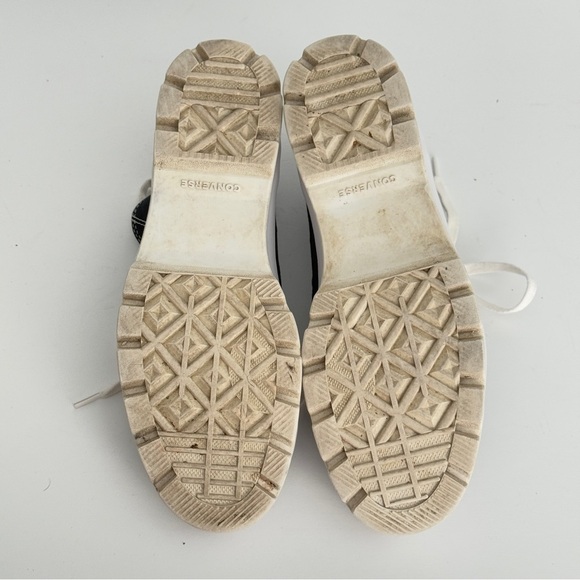 Converse All Star Lugged Platform Womens Size 9 Shoes Black White Athletic H-Top - Picture 10 of 10